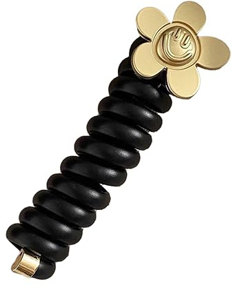Elegantes lazos para el pelo en espiral para niñas y mujeres, coleteros elásticos en espiral, soporte para cola de caballo