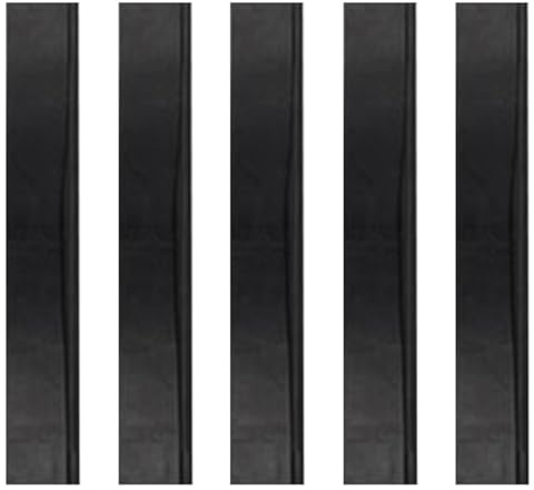 CRAFTHROU Gomas de Escobilla de Repuesto para Ventanas y Ducha 35 CM Pack 5 Tiras Flexibles de Caucho Negro para Limpieza de Cristales Uso en Mantenimiento Doméstico y Comercial