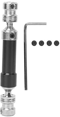 Tbest Eje de transmisión de coche RC, eje de transmisión CVD de metal trasero piezas de repuesto adecuado para 12428 12423 1/12 RC Car (negro)