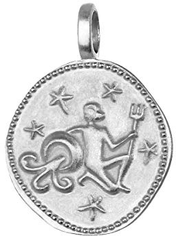 NKlaus Verseau Signe astrologique 925 argent sterling 16mm Pendentif Horoscope Zodiaque 1672