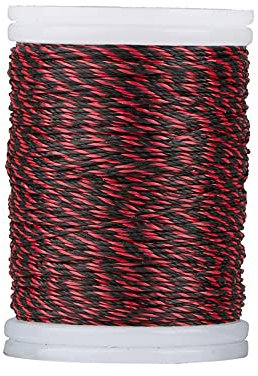 Namvo 110m Bogenschnur Servierfaden und haltbare Nylonsaite Verwendung für Bogenschießen Bogenschießen Zubehör Geeignet für Outdoor-Sport (Rot und Schwarz)