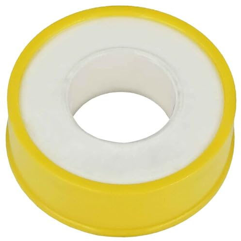 MegaHaustechnik Gewinde-Dichtband aus Teflon je 12 Meter lang, Breite 12mm, Stärke 0,1mm zum Abdichten, Trinkwasser geeignet, PTFE Band Gas Sanitär Heizung Leitung Rohr, eine Rolle oder Wunschmenge