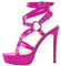 MissHeel Sandales à talons hauts pour femme, Rose, 45 EU