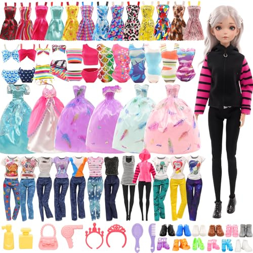 Miunana 20 Abiti Casuali + 18 Accessori Per 11.5 Pollici 30 cm Bambola