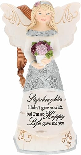 Pavilion - Stepdaughter - 4.5 Angel Figurine Ornament Religious God Jesus Christian Christ Stepchildren Stepkids Gift Present from Stepdad Stepmom