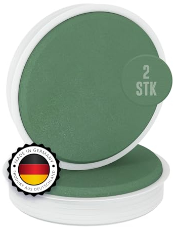 Blumensteckschaum Dekoschale - 2 Stück Nasssteckschaum in Schale - Zylinder Form - 17 cm - Steckmoos, Steckmasse - Kegel für Blumengestecke - Steckschwamm zum Basteln, Hochzeit, Geschenke - AUS BREMEN