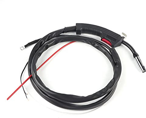 MIG Torch, 14AK MB14 CO2 Gas Protective WeldingGun Assembly with 160A to 200A for Solder Wire of Diameter 0.8 to 1.2mm
