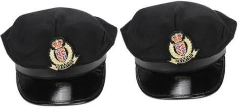 GALPADA 2St Marinemütze Matrosenmütze matrosen hut haloween kostüme Jugendlicher Hut griechische Matrosenmützen Matrosen Cosplay Hut Matrosenhut Marine Kostümmütze Kapitänsmütze Stoff