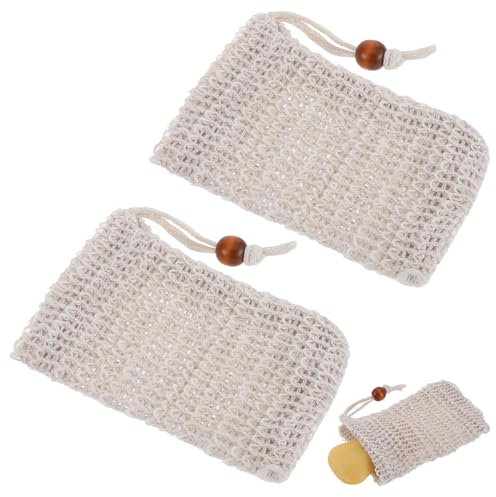 Piriuuo 2 sacos de jabón orgánicos, bolsas de sisal, seguras y duraderas, para jabón de cabello