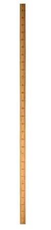 pumpumlia Règle en bois de 30,5 cm, 61 cm, règle de mesure double face, règle métrique en bois pour le dessin