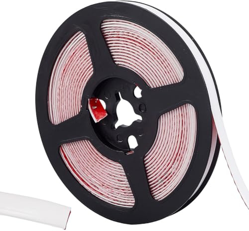 CRASPIRE Cinta Selladora Blanca (30) cm X 197cm Inodoro Tira Sellado PVC Impermeable Antimanchas Autoadhesiva Baño Cocina Ducha Bañera Decorativa Despegable Pegable Molduras Paredes Suelos Esquinas