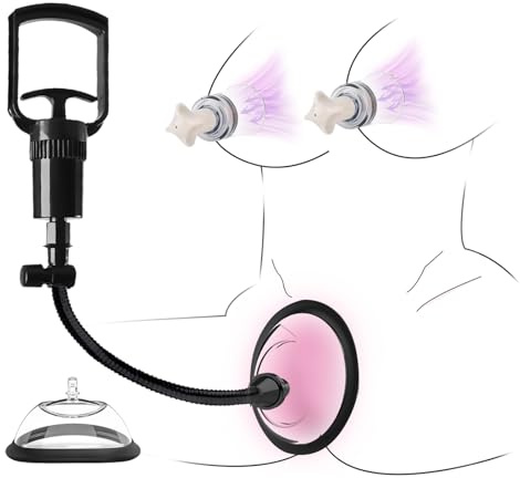 Pussy Pump with 2 BDSM Nipple Sucking Toys,Women Sex Toy Kit,Clitoral Pump Sexual Pleasure Tools for Women Couples,Vagina Pumps with 2 Clitoris Suckers Set Helps Enhance Emotional Connection