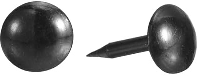 QUARKZMAN Polsternägel Möbel 150 Stück Heftzwecken 7x13mm Reißzwecken Sortiment Kohlenstoffstahl Für Zuhause Sofa DIY Deko Nägel Schwarze