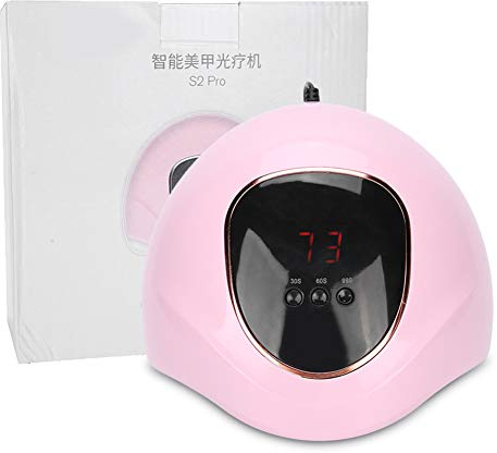 Asciugatore per smalto in gel per unghie a LED UV 72 W, lampada professionale per manicure con doppia sorgente luminosa a 365 nm/405 nm, sensore automatico e timer a 30/60/99 (Rosea)