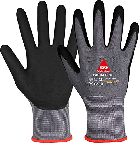 METALXACT PADUA PRO, Montagehandschuh aus Nylon/Micro-Nitrilschaum Gr. 6-11, Kat. II, EN 388, OEKO-TEX 7 10 Paar