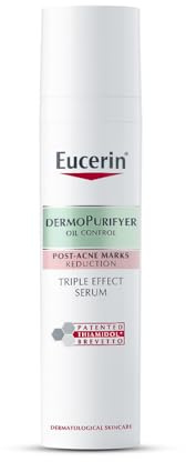 Eucerin DermoPure Clinical Triple Action 3-fach tiefenwirksame Pflege 40 ml, exfolierendes Gesichtsserum mit Salicylsäure & Thiamidol, Behandlung von Unreinheiten und Akne