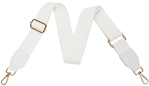 FLYAMAPIRIT Verstellbarer Schultergurt für Taschen, 3,8 cm breiter Taschengurt DIY Zubehör für Handtaschen, Tragetaschen und Umhängetaschen (Weiss)