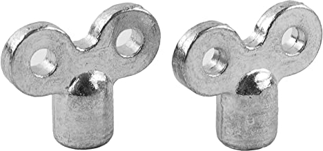 AIDNTBEO Heizkörper-Auspuffventilschlüssel, quadratisch, 5 x 5 mm, Heizkörperzubehör, Zinklegierung, Material für elektrische Ventile, Gaszähler, verdickter Auspuffventilschlüssel