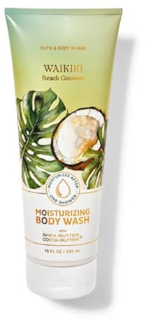 Bath and Body Works Waikiki Beach Coconut Moisturizing Body Wash 10 oz (Waikiki Beach Coconut)