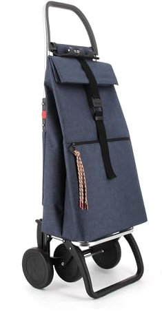 Carro Rolser Big Tweed 4 Ruedas Plegable - Marino