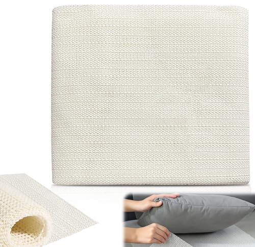 PRITOK Antirutschmatte Teppich aus Silikon: rutschfeste Unterlage, Teppichunterlage rutschfest, Anti Rutsch Unterlage für Regal, Schublade, Auto, Palette, Teppich(Cremefarben, 300X200CM)