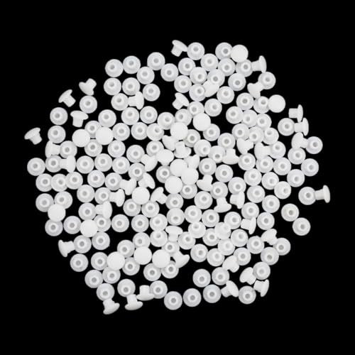 500 Stück Abdeckkappen für Bohrlöcher,5 mm Bohrloch Abdeckkappen,Kunststoff Lochstopfen,Möbel Abdeckkappen Weiß,Lochabdeckung für Möbel,Kunststoff Blindkappen Abdeckstopfen für Schrauben, Bohrungen