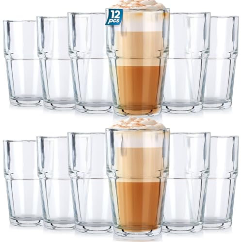 Vilde Lot de 12 verres universels - Verres à eau, à jus - Haute résistance aux chocs - Verres à jus - Verres à long drink - 325 ml