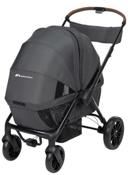 Bebeconfort Helios, 2-in-1 Kinderwagen ab Geburt, 0–4 Jahre, 0–22 kg, 2 gegenüberliegende Sitze, All-Terrain-Räder, kompakt zusammenklappbar, Geschwisterwagen, schützendes Verdeck, Mineral Graphite