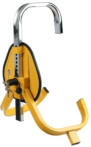 Inmovilizador cepo rueda defender cerradura abrazadera neumático bloqueo 20-27 coche caravana remolque seguridad llave