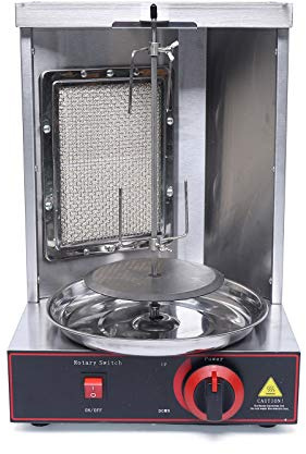 TaNeHaKi Rotisserie Gyrosgrill, Gas Doner Kebab Machine, Barbecue da tavolo per tacchino, 0-300 °C, girevole a 360°, massimo 10 kg