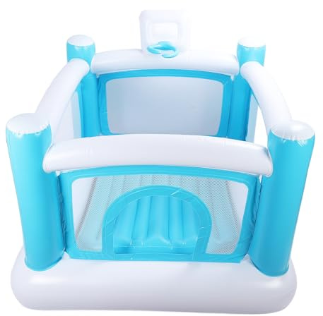 RiToEasysports Maison de Rebond, Châteaux Gonflables en PVC avec Matelas Amovible et Murs en Maille Respirante pour Enfants, Fête Intérieure et Extérieure