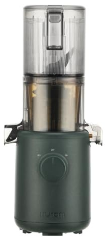 Hurom Slow Juicer - Extracteur de jus de fruits et légumes - H310 - Facile à nettoyer et à moteur silencieux - Extracteur de jus électrique avec filtre - 150 W - Sans BPA - Design fin - 220 ml (Kale