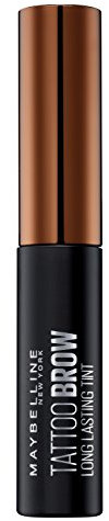 Maybelline Brow Tattoo Gel Tinte para Cejas Castañas, Tono Medium 2 - 4.6g