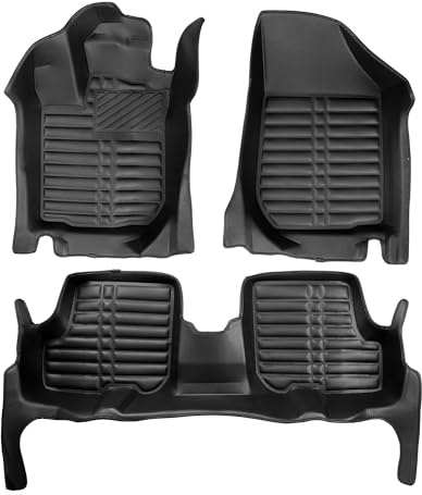 fussmattenprofi Fußmatten für Dacia Sandero (2.Gen) 2012-2020 TPE-Kunstleder Allwetter Auto Fussmatten, Antirutschmatten Gummimatten, Allwetter Autofußmatten Zubehör