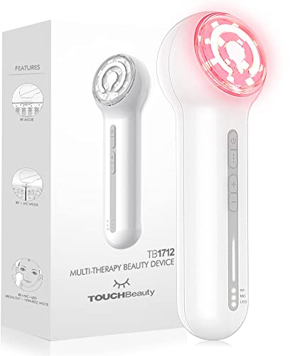 TOUCHBeauty Masajeador Facial Antienvejecimiento por Radiofrecuencia para Eliminación de Arrugas y Estiramiento de La Piel Facial | Aumenta Los Efectos de la Crema Facial y el Suero AG-1712