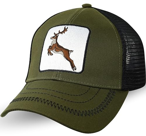 EXPRESS-STICKEREI Trucker-Kappe - The Farm Netzkappe Mesh Cap Snapback verstellbare Kappe Sport Cap Urban Basecap Baseballkappe mit Verschluss