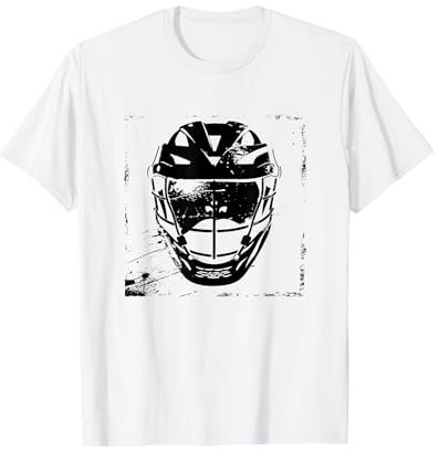 Lacrosse Helm Zeichnung T-Shirt