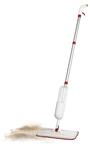 Trapeador en aerosol para pisos - Trapeador en aerosol de microfibra, Trapeador en seco y húmedo versátil | Innovadora fregona de microfibra con almohadillas lavables, cómoda fregona de suelo con pulv