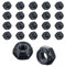 AOZUO 20 tuercas hexagonales DIN 985 de alta resistencia M8, tuercas de seguridad A2 V2A, acero inoxidable, autoblocantes, tuercas hexagonales, tuercas de acero inoxidable, tuercas de retención(M8)