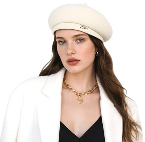 NTLWKR Women French Wool Berets,Winter Hats Fashion Solid Color Ladies Beret Caps