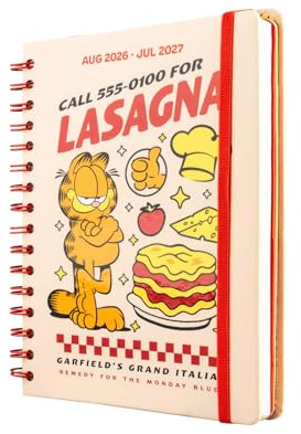 Grupo Erik A5 Academic Diary 2026-2027 Week to View - Garfield Gifts for Cat Lovers | Back to School Planner 2026-2027, Mid Year Diary 2026 2027, A5 Weekly Planner | Cat Stationery Gifts | Skolkalender skolkalender studieplanerare veckoplanerare – mötesplanerare 2026 2027 A5 – Merch presenter till inskolning