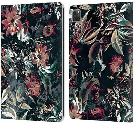 Head Case Designs Licenciado Oficialmente Riza Peker Floral X Flores Carcasa de Cuero Tipo Libro Compatible con Apple iPad Pro 11 2020/2021 / 2022