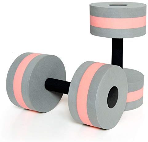 Timoo Aquatic Dumbells Set of 2 Water Dumbells Pool Resistance Water Weight Water Aerobics High-Density EVA-Foam Pool Fitness