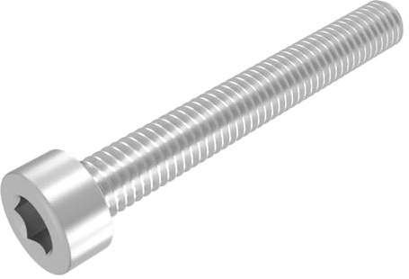 SECCARO Vite a testa cilindrica M2,5 x 25 mm, acciaio inox V2A VA A2, DIN 912 / ISO 4762, esagono interno, filettatura piena, 20 pezzi