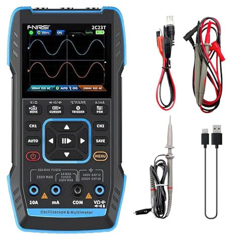 Multimètre oscilloscope numérique 2C23T, oscilloscope numérique portable, multimètre oscilloscope numérique à double canal 3-en-1