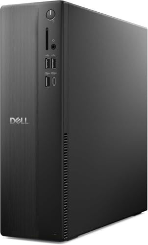 Dell Slim Desktop EC51250 – Intel Core i3-14100 Processor, Intel UHD 730 Graphics 8GB DDR5 RAM 5600 MHz, 512GB SSD, Wi-Fi 6, HDMI, USB-C, Windows 11 Home, Wired Keyboard and Mouse – Black