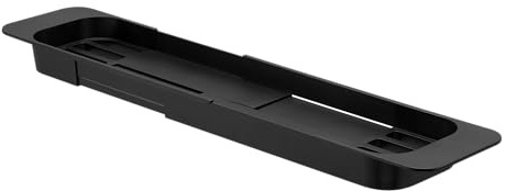 Yamazaki Tower Wannenablage, ABS, Schwarz, One Size