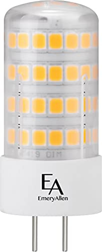 EmeryAllen GY6.35 Base, 5.0 W (equivalente a 60 W) Bi Pin miniatura regulable | Bombilla LED | 12 V | 550 lúmenes | 3000 K | 1 unidad