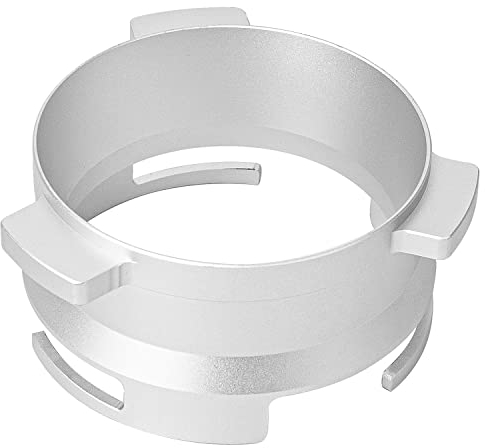 Kaffee Dosierring 54mm Dosiertrichter Espresso Kaffee Accessrioes Aluminium für Sage Delonghi Breville Siebträger Silbrig
