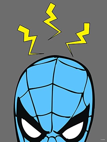 Komar Wandbild - Marvel PowerUp Spider-Man Sense - Größe: 30 x 40 cm - Marvel, Kinderzimmer, Wandgestaltung, Bild